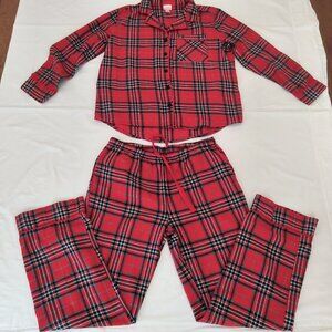 Wondershop Women's Plaid Flannel Pajama Set 100% Cotton Size M